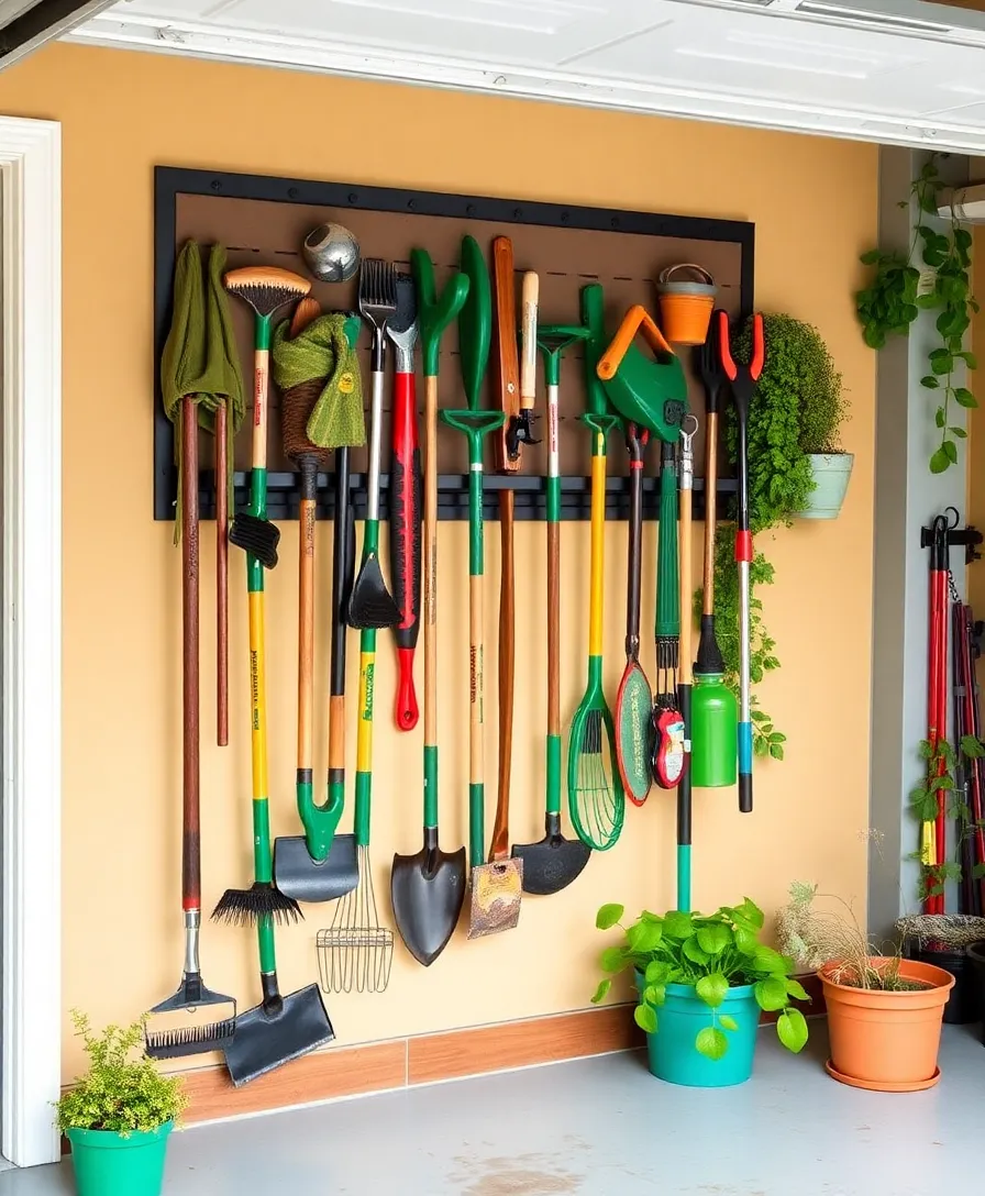 22 Innovative Garage Storage Ideas That'll Blow Your Mind! - 10. Garden Tool Organizer