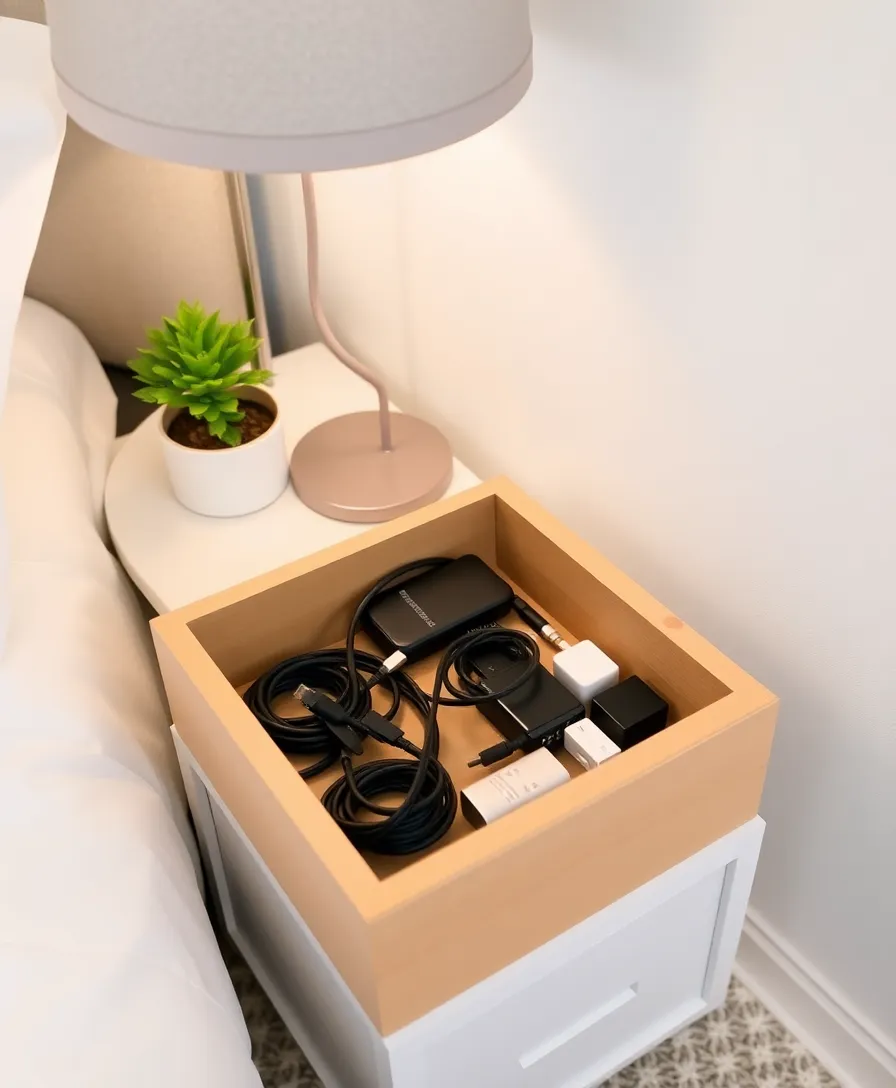 21 Budget-Friendly Bedroom Storage Hacks to Keep Your Space Tidy! - 6. Cable Management Solutions