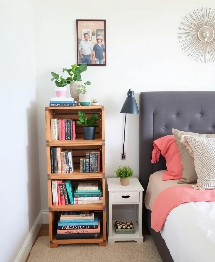 21 Budget-Friendly Bedroom Storage Hacks to Keep Your Space Tidy! - 14. Upcycled Wooden Crates