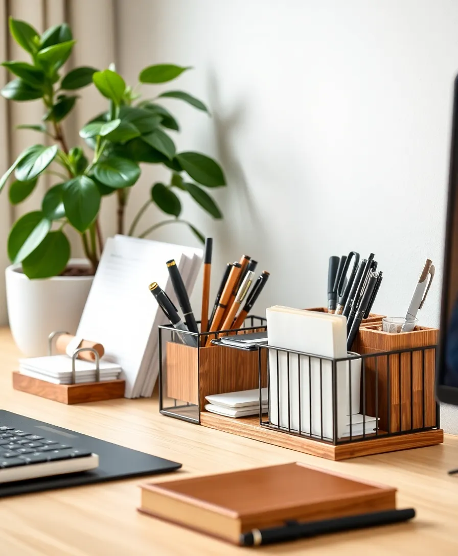 25 Compact Storage Ideas for Small Offices That Make a Big Impact (You Won't Believe #12!) - 5. Clever Desk Organizers