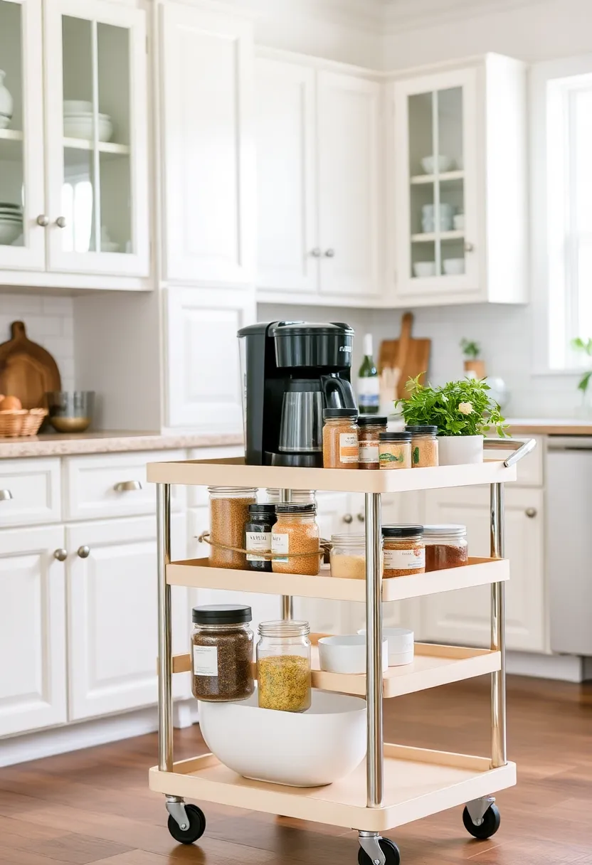 21 Space-Saving Kitchen Storage Hacks You’ve Never Seen Before! - 9. Rolling Carts