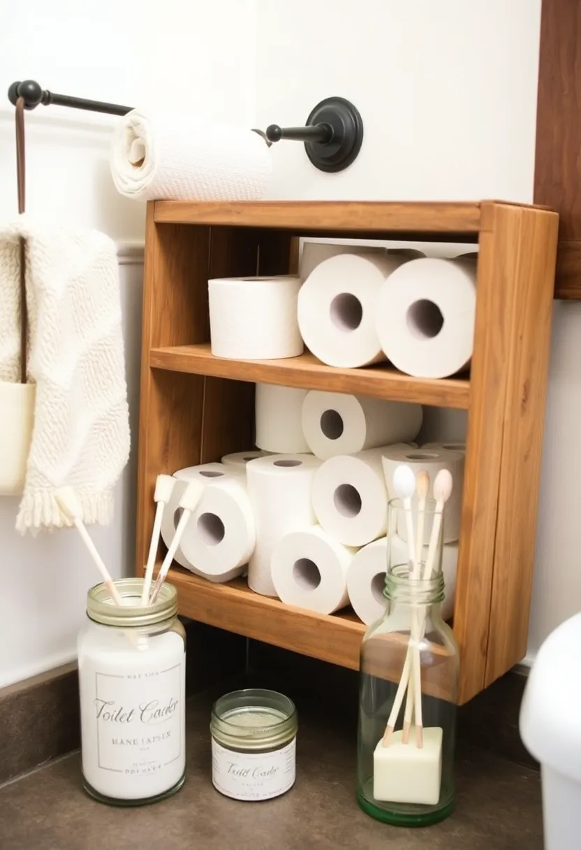 21 Small Bathroom Storage Ideas That'll Transform Your Tiny Space! - 20. Repurposed Items