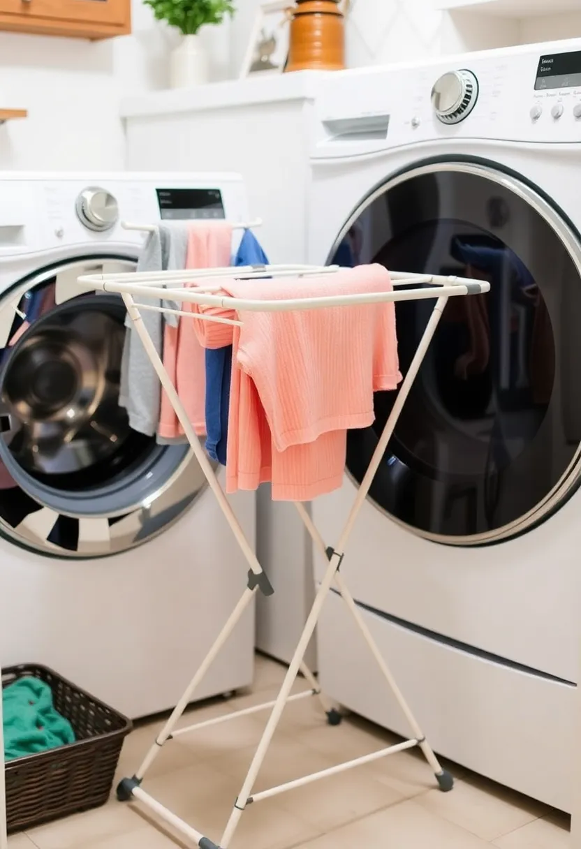 22 Laundry Room Storage Ideas That'll Make You Say 'Why Didn't I Think of That?' - 15. Use a Drying Rack