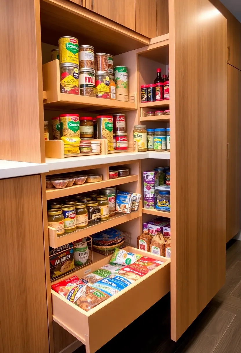 21 Space-Saving Kitchen Storage Hacks You’ve Never Seen Before! - 3. Pull-Out Pantry Drawers