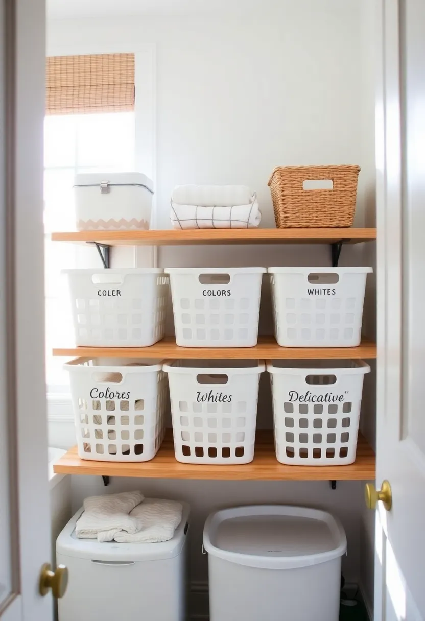 22 Laundry Room Storage Ideas That'll Make You Say 'Why Didn't I Think of That?' - 6. Laundry Basket Station