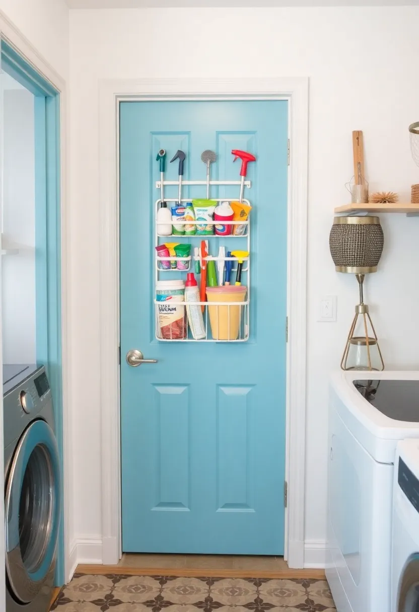 22 Laundry Room Storage Ideas That'll Make You Say 'Why Didn't I Think of That?' - 3. Over-the-Door Organizers