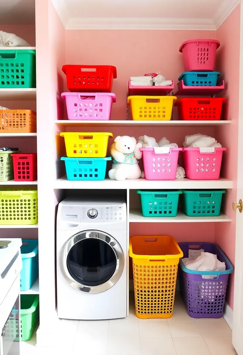 22 Laundry Room Storage Ideas That'll Make You Say 'Why Didn't I Think of That?' - 18. Color-Coded Storage