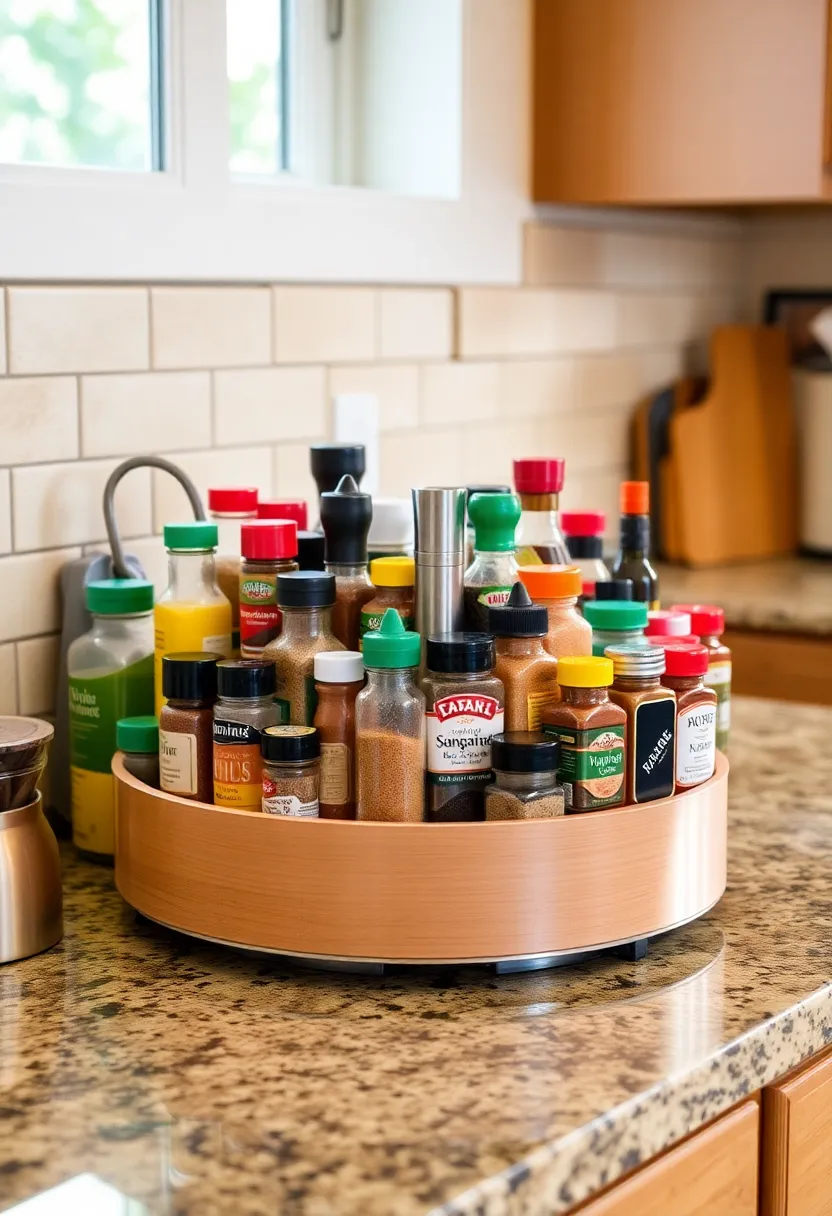 21 Space-Saving Kitchen Storage Hacks You’ve Never Seen Before! - 19. Use a Lazy Susan