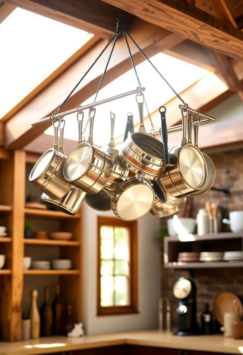 21 Space-Saving Kitchen Storage Hacks You’ve Never Seen Before! - 4. Hanging Pot Racks