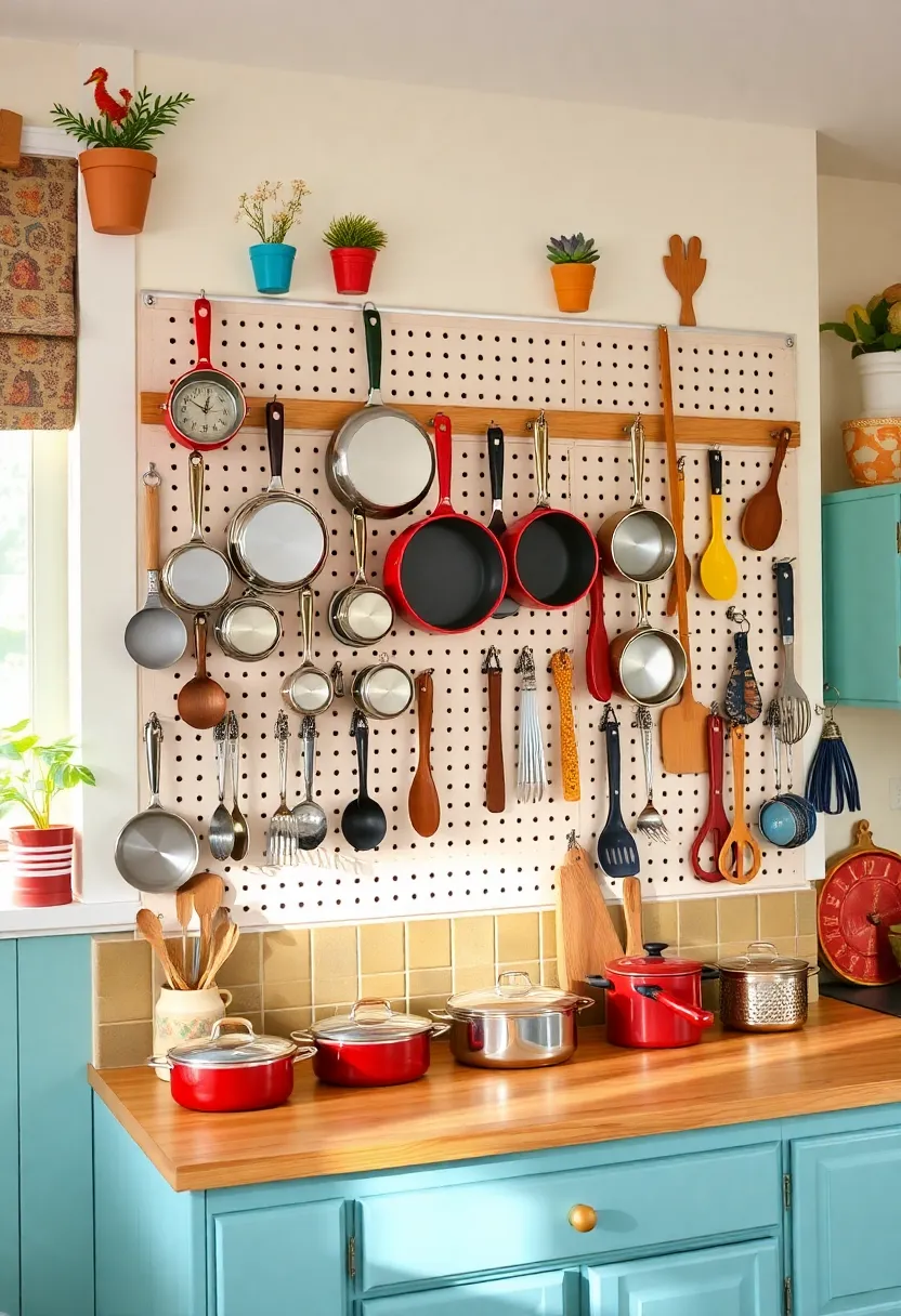 21 Space-Saving Kitchen Storage Hacks You’ve Never Seen Before! - 15. Use a Pegboard