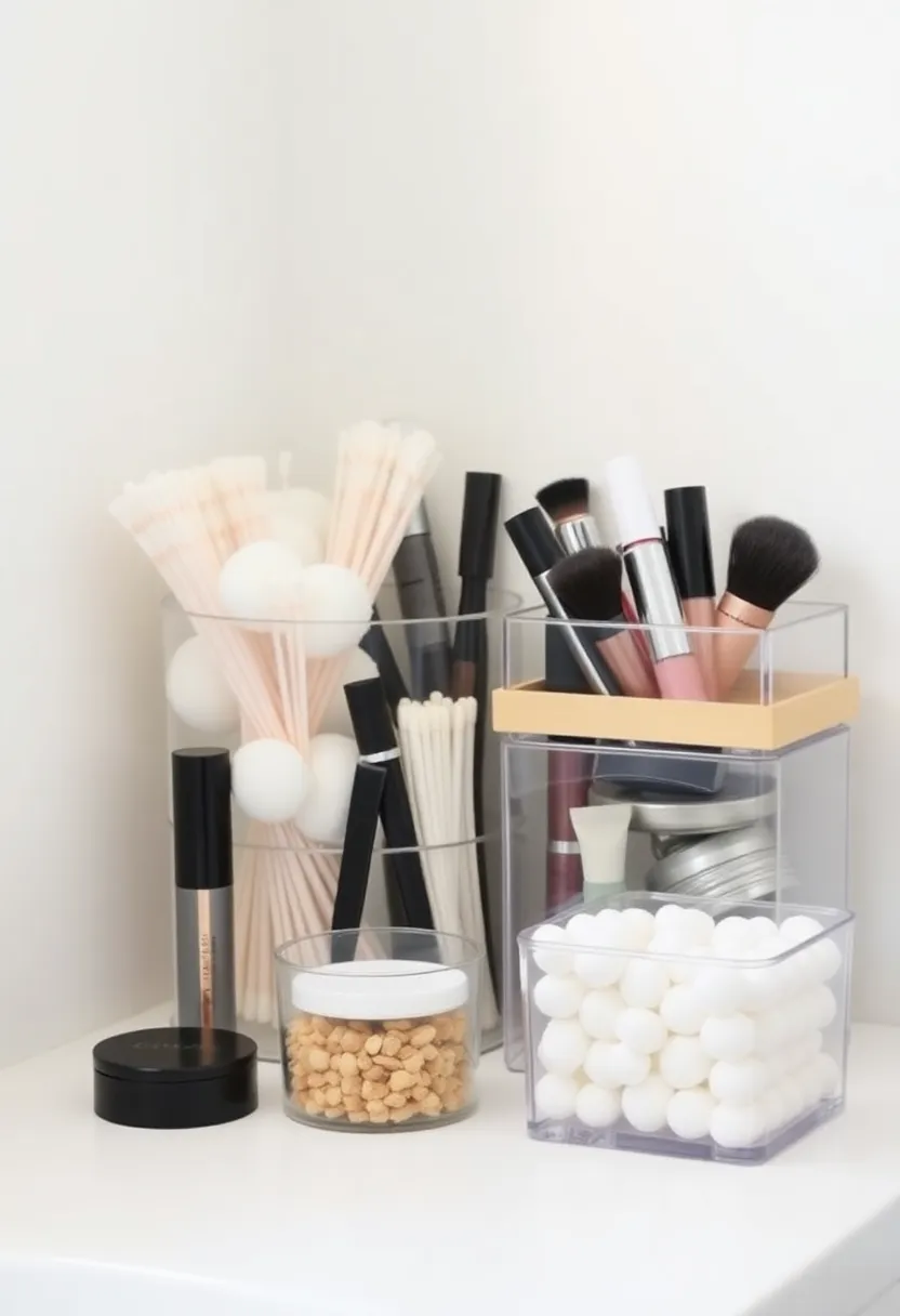 21 Genius Bathroom Organization Ideas You Never Knew You Needed (#10 Will Shock You!) - 8. Clear Storage Containers