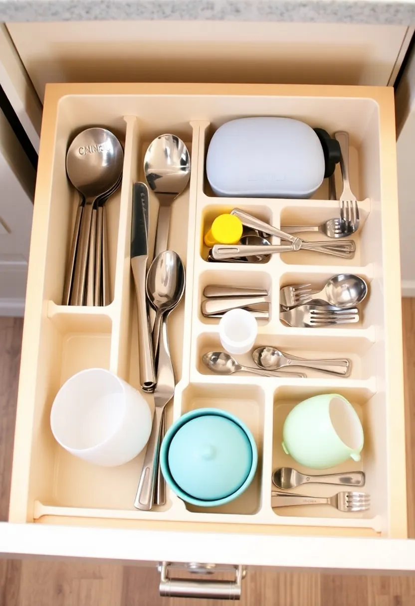 21 Space-Saving Kitchen Storage Hacks You’ve Never Seen Before! - 5. Drawer Dividers