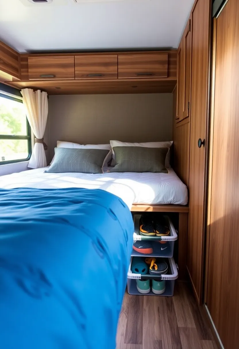 21 Ingenious Camper Storage Ideas That'll Maximize Every Inch of Your Space! - 1. Under-Bed Storage Bins