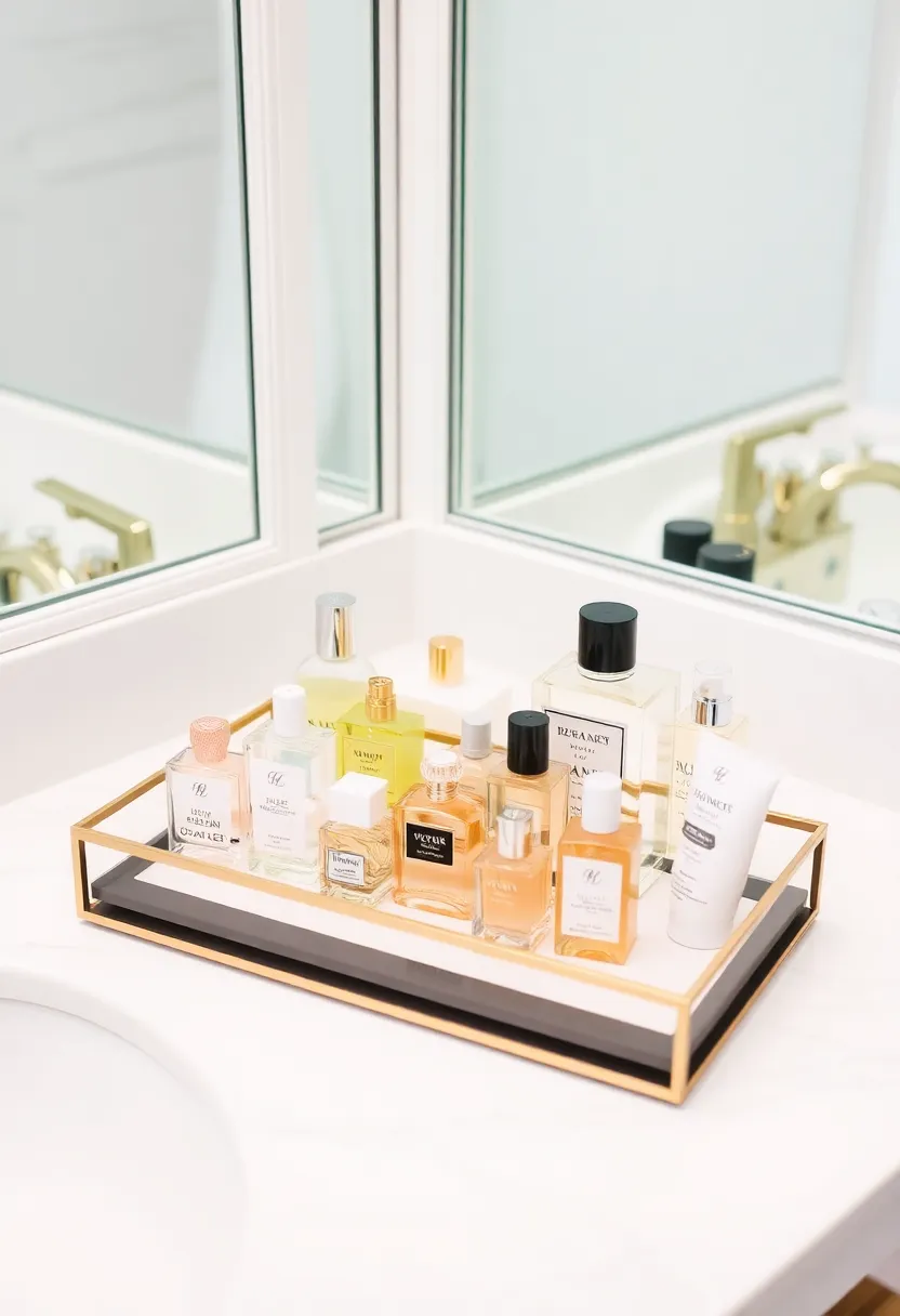 21 Small Bathroom Storage Ideas That'll Transform Your Tiny Space! - 15. Vanity Trays