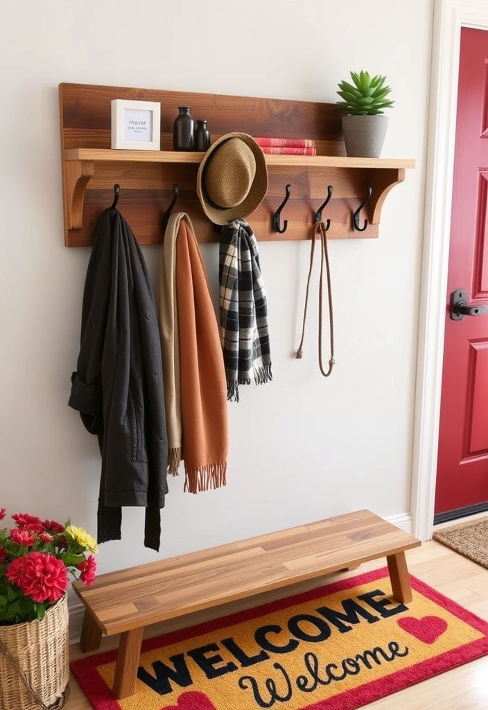 21 Entryway Storage Ideas That Will Transform Your Space (You Won't Believe #5!) - 3. Stylish Coat Rack