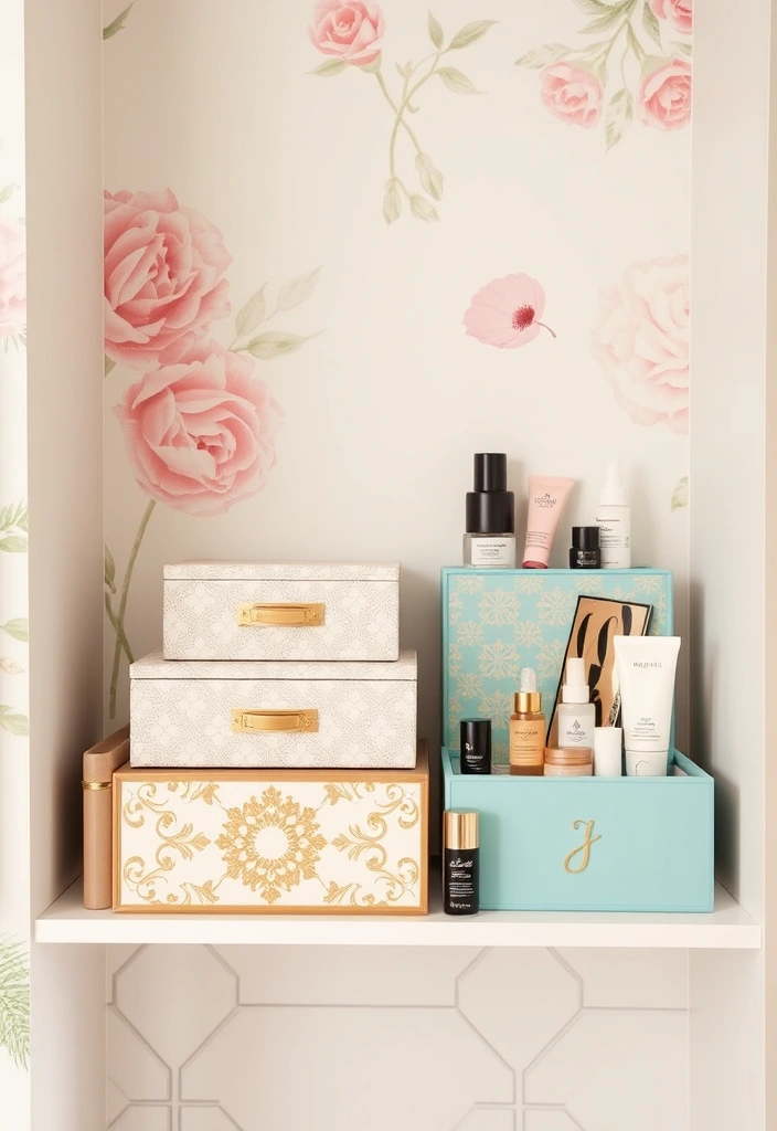 21 Makeup Storage Ideas That Will Transform Your Beauty Routine Forever! - 19. Decorative Boxes