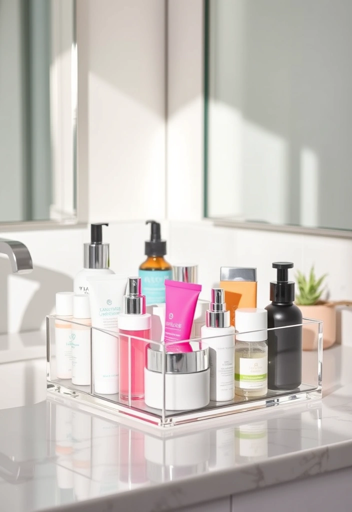 21 Makeup Storage Ideas That Will Transform Your Beauty Routine Forever! - 5. Clear Acrylic Caddies