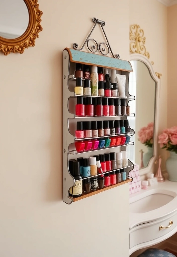 21 Makeup Storage Ideas That Will Transform Your Beauty Routine Forever! - 9. Repurposed Spice Racks