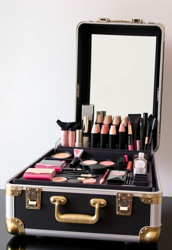 21 Makeup Storage Ideas That Will Transform Your Beauty Routine Forever! - 10. Makeup Train Cases