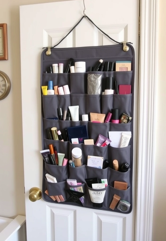 21 Makeup Storage Ideas That Will Transform Your Beauty Routine Forever! - 14. Over-the-Door Organizers